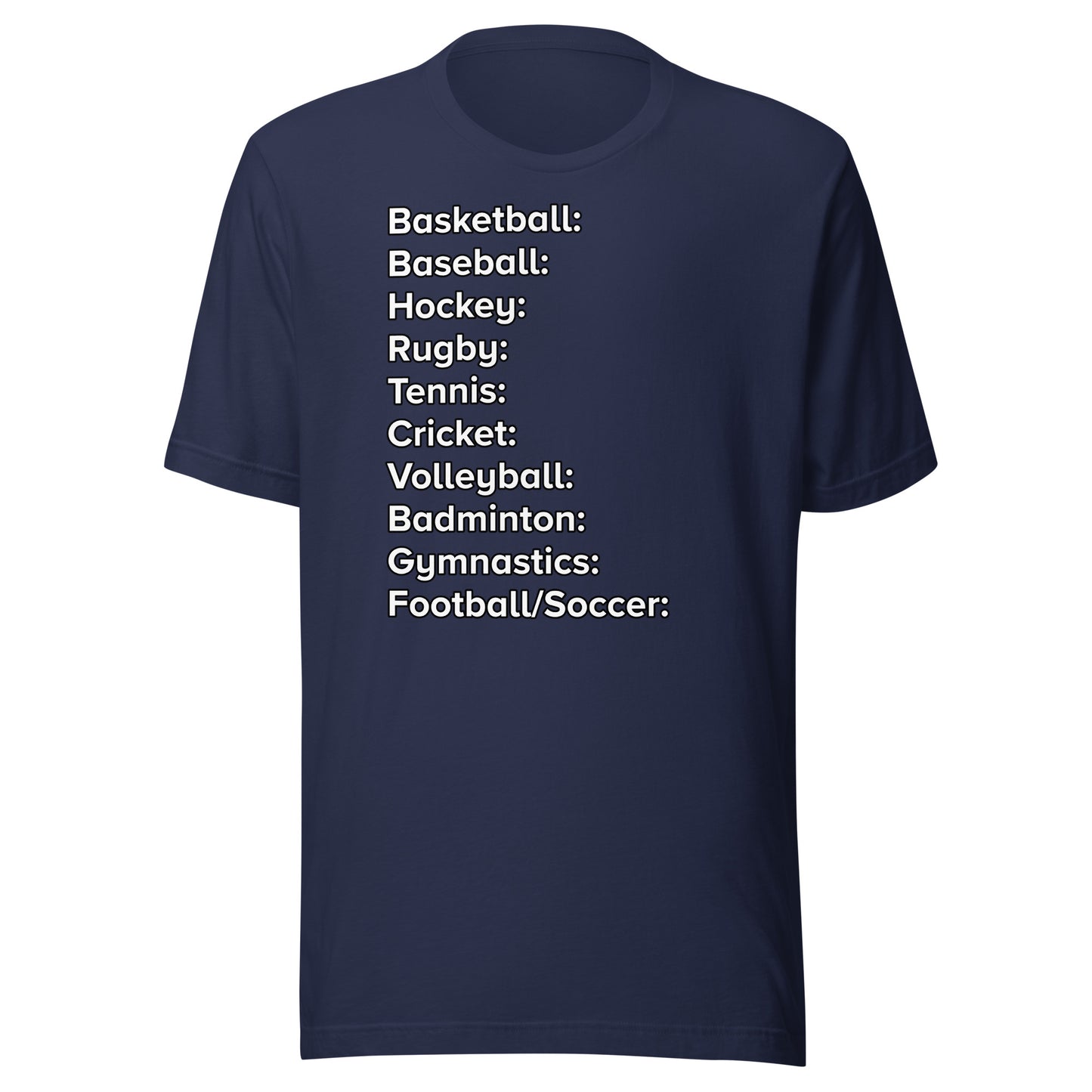 'The 10 Sports' T-shirt